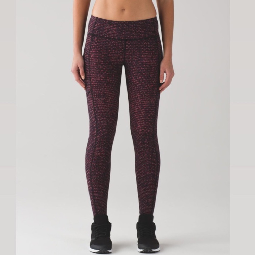 Lululemon Speed Tight ShatterWeave Dust Coral Plum